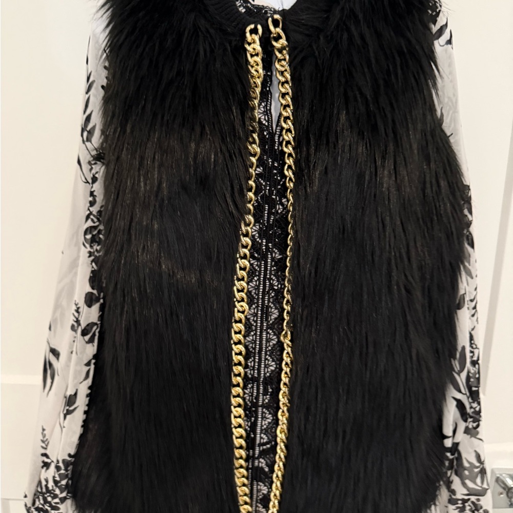 Faux fur vest